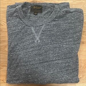 Men's Grey Crewneck Long Sleeve T Shirt